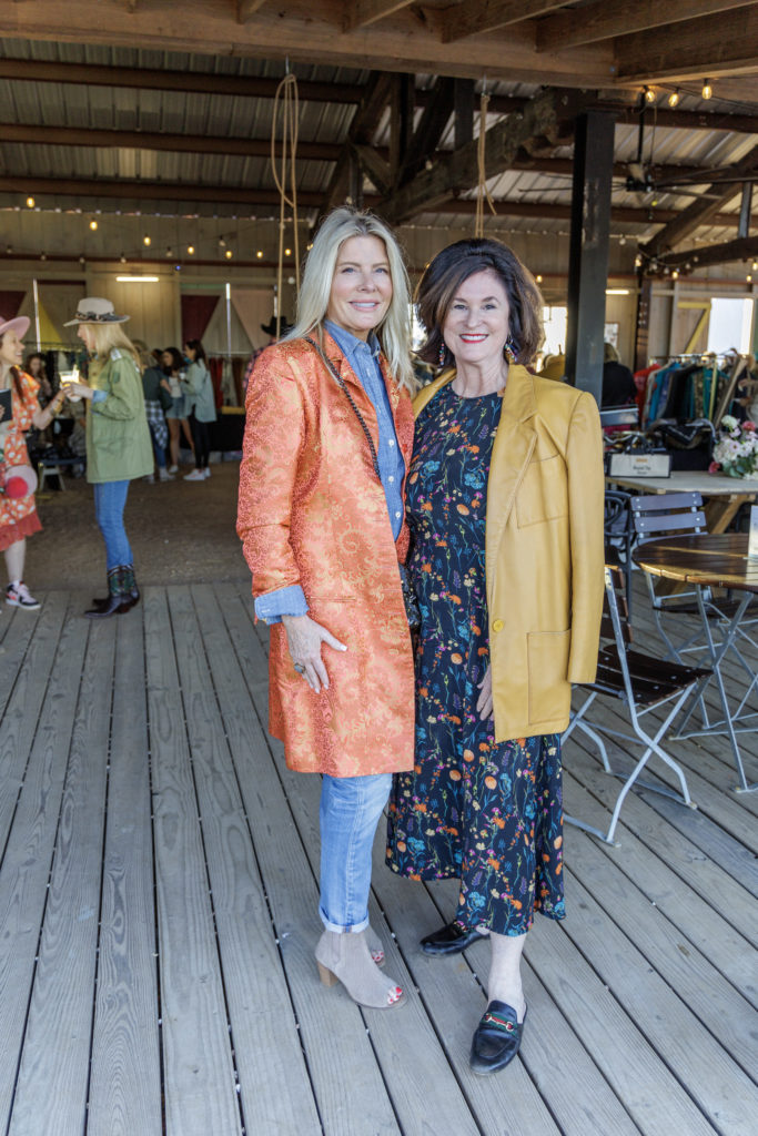 Kathy Young, Peggy Strode at The Halles Sip & Shop (Photo by Jordan Geibel)