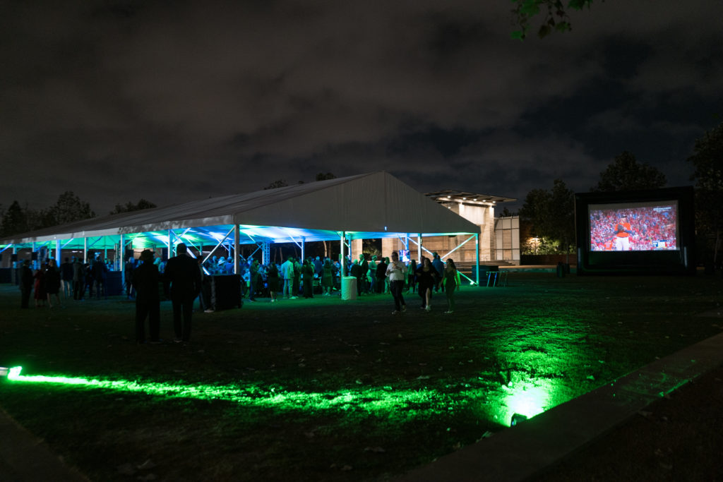 The Buffalo Bayou Partnership party tent. (Photo by Daniel Ortiz)