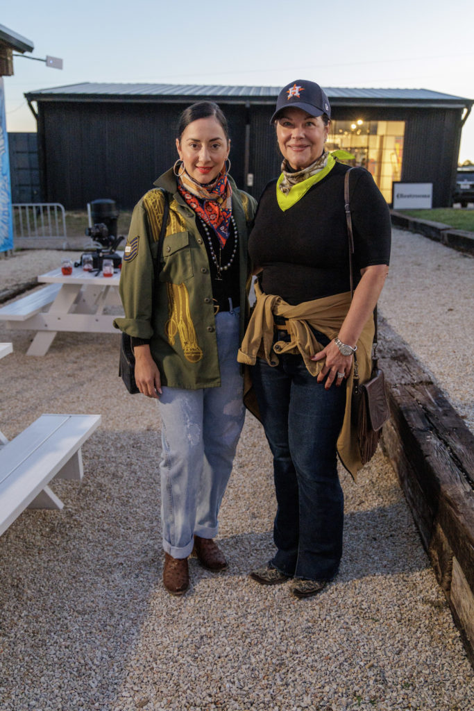 Michelle Garcia, Kim Rolland at The Halles Sip & Shop (Photo by Jordan Geibel)