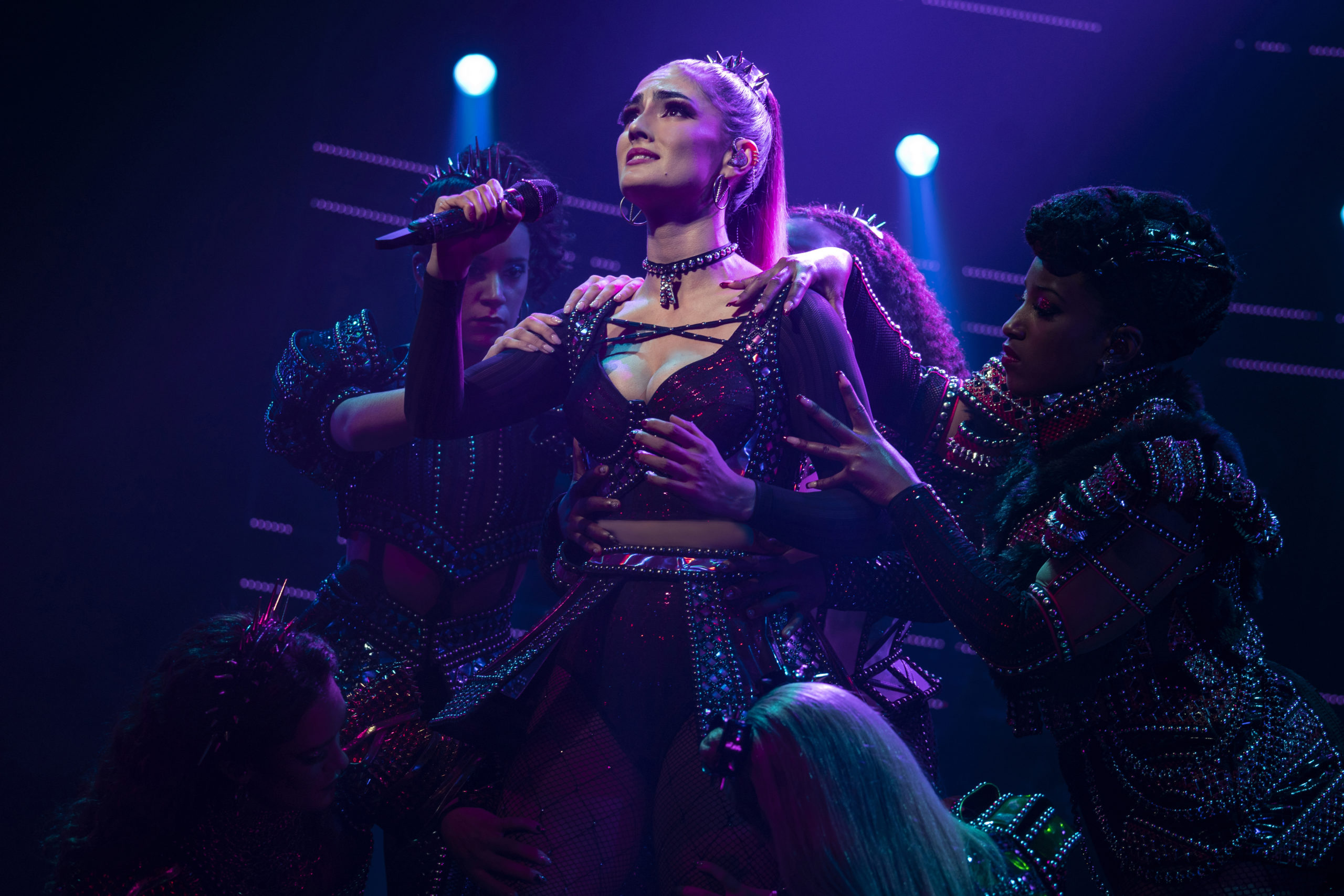 Aline Mayagoitia as Katherine Howard in The North American Tour Boleyn Company of SIX. Photo by Joan Marcus (0018r2)