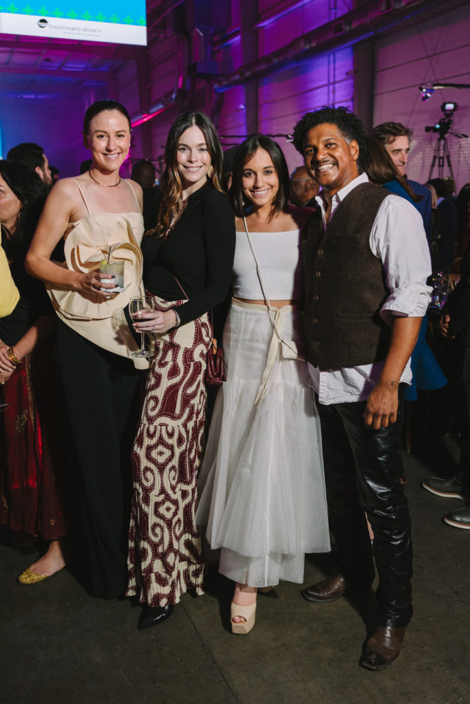 Andrea Bryan, Jessica Donnell, Annabel Florescu, Angelbert Metoyer at the Houston Arts Alliance Add on Art Gala (Photo by Johnny Than)