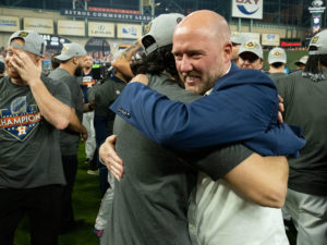 Yordan Alvarez hits a 3-run home run in the sixth inning as The Houston Astros and Philadelphia Phillies met for Game Six of the World Series Saturday at Minute Maid Park