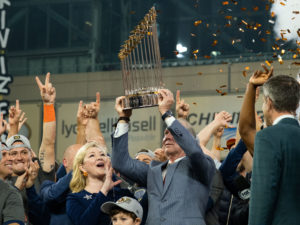 Yordan Alvarez hits a 3-run home run in the sixth inning as The Houston Astros and Philadelphia Phillies met for Game Six of the World Series Saturday at Minute Maid Park