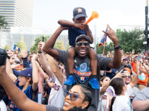 The Houston Astros celebrated their World Series Championship with a parade in downtown Houston, after defeating the Philadelphia Phillies in six games