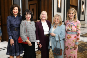 Betty Hrncir, Mady Kades, Elsie Eckert, honoree Sidney Faust and honoree Cheryl Byington (Photo by Priscilla Dickson)