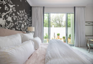 Bowen – Wilson shuns gray homes with expressive wallpapers and designer touches. Photo by Michael Hunter