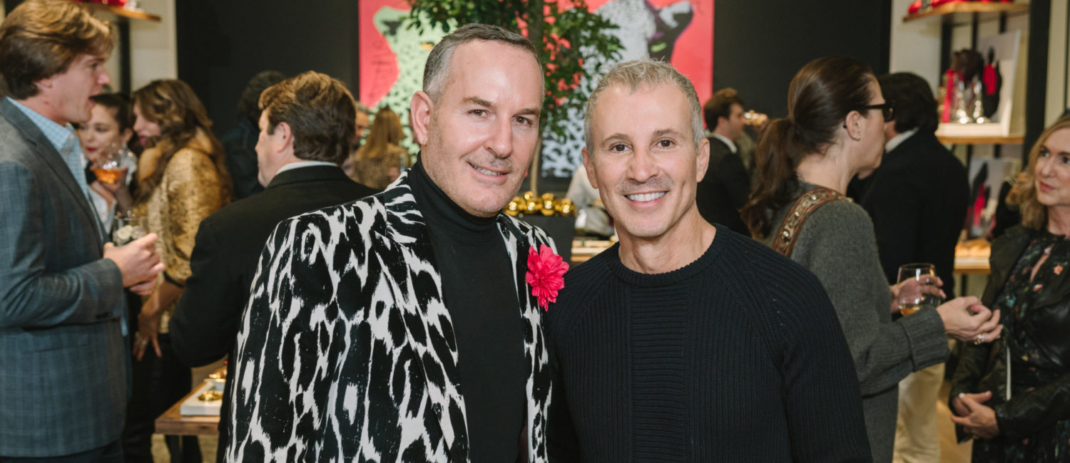 The Conservancy's Brian Bolke & Faisal Halum at the post-opening party of the River Oaks District boutique. (Photo by Johnny Than)