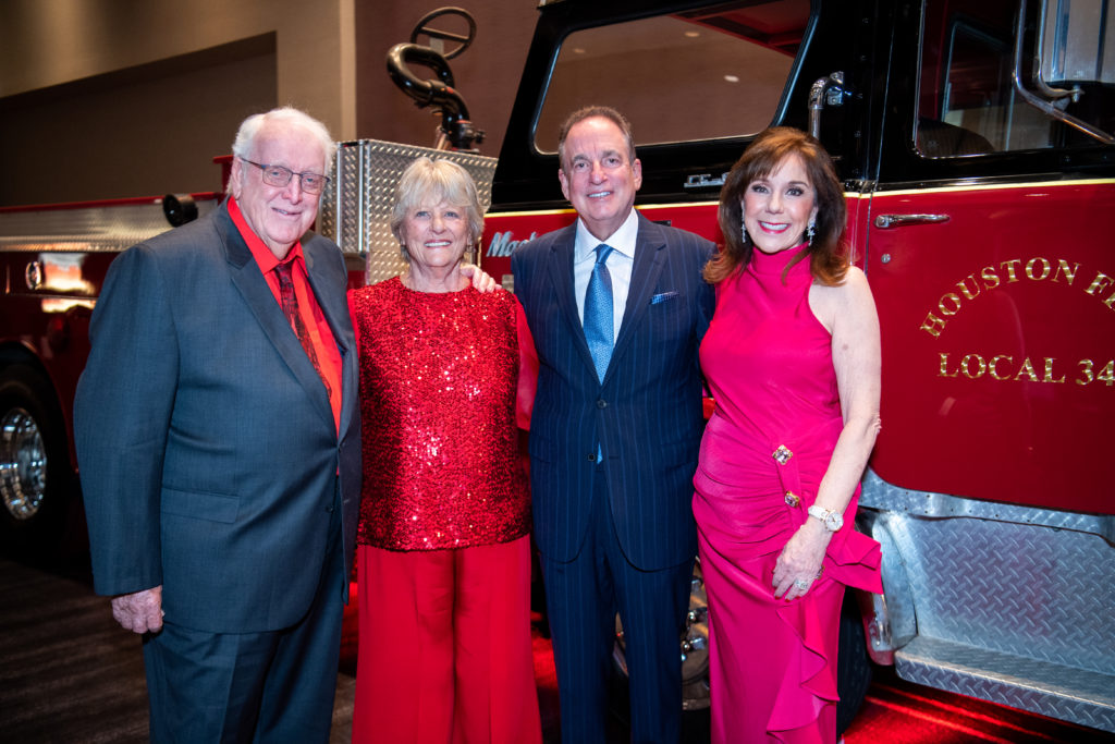 Chairs Carol & Bill Lawler, Elizabeth & Alan Stein at the HPFA Foundation's 'Red Hot Gala' at the Royal Sonesta Hotel. (Photo by Catchlight Group)