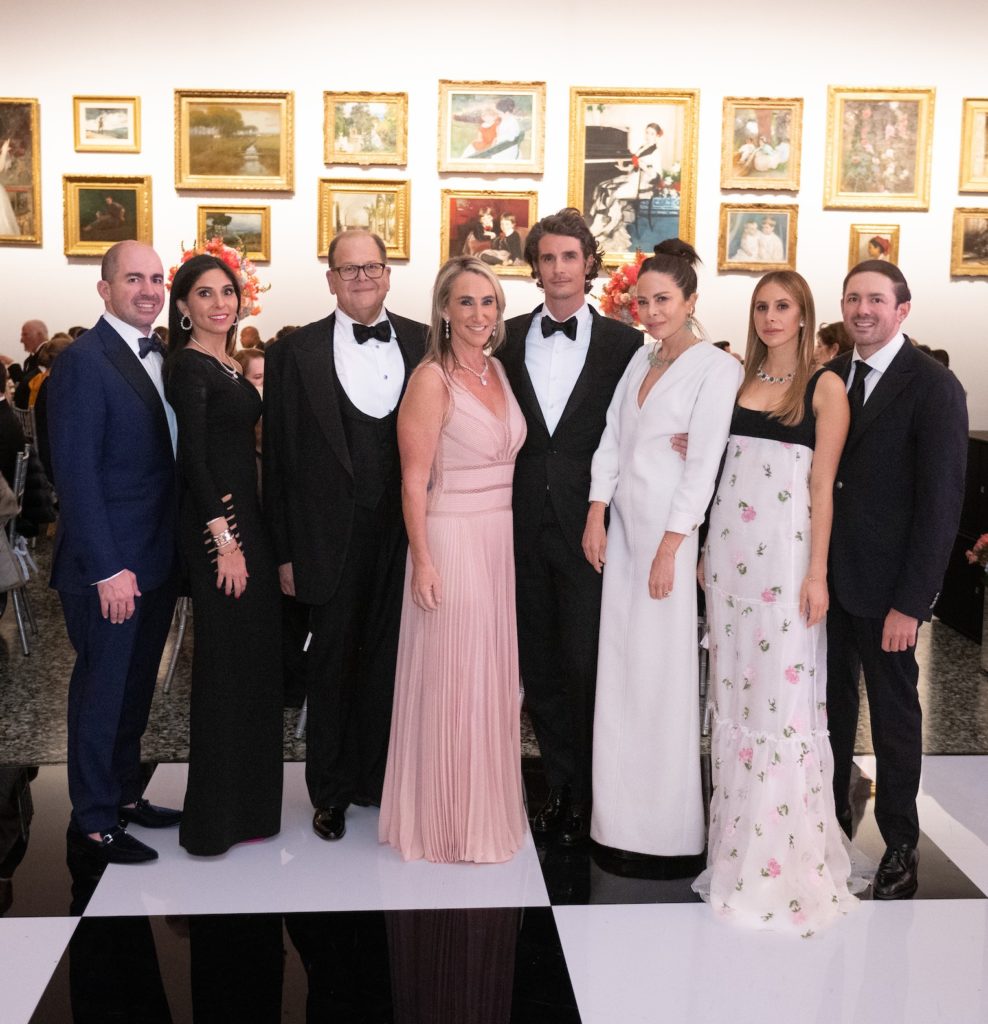 Andrew & Mona Sarofim, Christopher & Courtney Sarofim, Patrick Seabase & Allison Sarofim, Christy Cham & Phillip Sarofim at the Museum of Fine Arts Houston Grand Gala Ball honoring the legacy of the late Fayez Sarofim (Photo by Jenny Antill)
