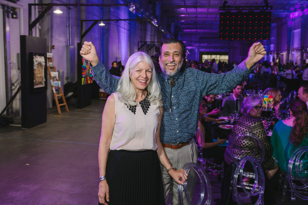 Council Member Karla Cisneros & Tim Cisneros at the Houston Arts Alliance Add on Art Gala (Photo by Johnny Than)