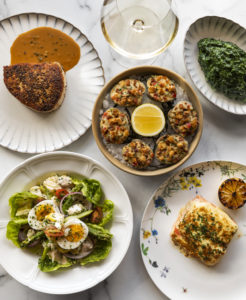 An array of dishes at Navy Blue