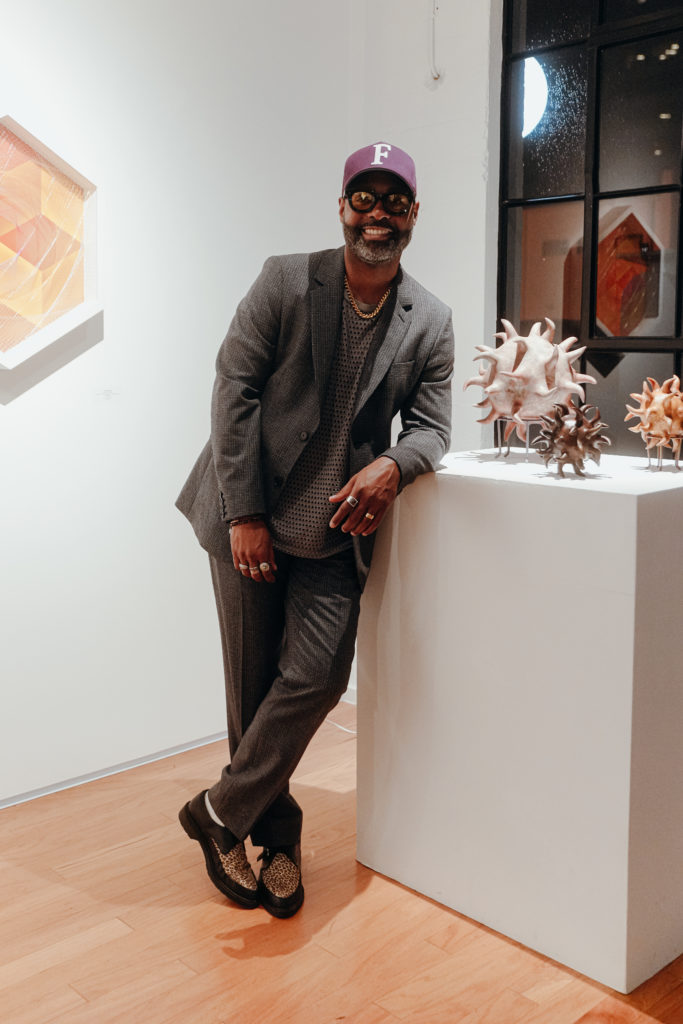 CoolxDad founder Kevin Barnett at CoolxDad X Color Box at ELLIO Fine Art (Photo by William Issac)