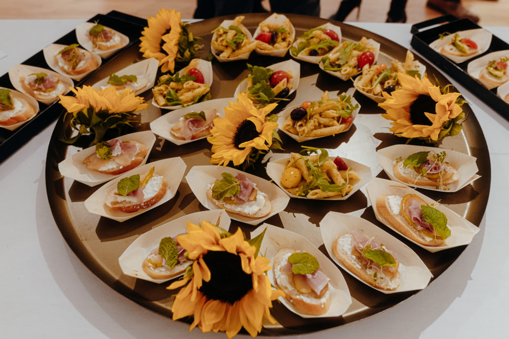 Chef Karrie Calloway's epicurean oysters at CoolxDad X Color Box at ELLIO Fine Art (Photo by William Issac)