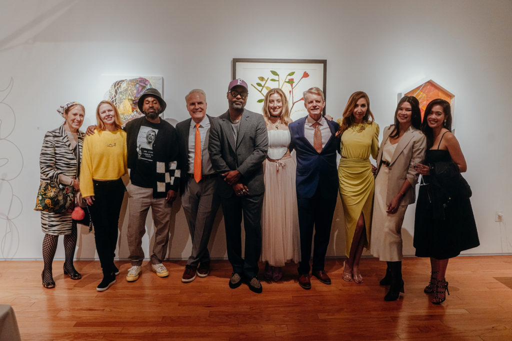Catherine D. Anspon, Tara Conley, Tay Butler, Harwood Taylor, Kevin Barnett, Abigale Rigamonti, Brian Freeze, Trish Matute, Kim Truong, Christine Truong at CoolxDad X Color Box at ELLIO Fine Art (Photo by William Issac)