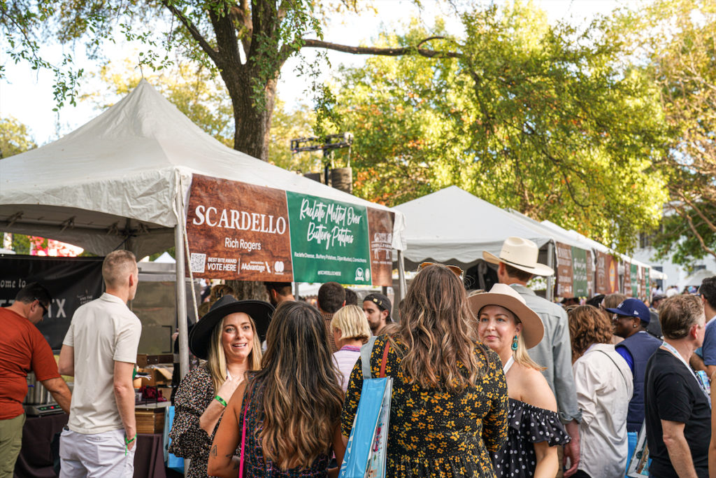 Scenes from the 2022 Main Event, the grand finale of the annual Chefs for Farmers food and wine festival in Dallas' Old City Park.

(Scardello) 
 (Photo by Robert Lerma)