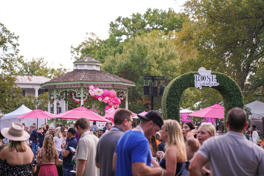 Scenes from the 2022 Main Event, the grand finale of the annual Chefs for Farmers food and wine festival in Dallas' Old City Park.

(The Eataly Dallas Rosé Garden) (Photo by Robert Lerma)