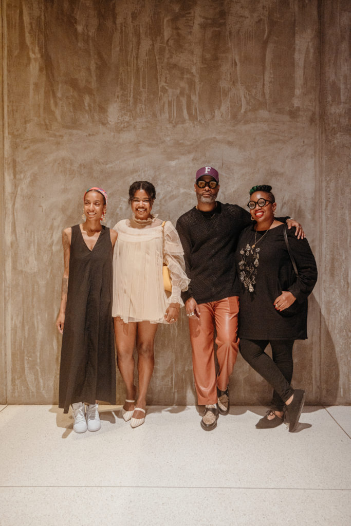 Karrie Calloway, Danielle Watkins, Kevin Barnett, Janice Bond at the CoolxDad Color Box Kickoff at Art Is Bond (Photo by William Issac)