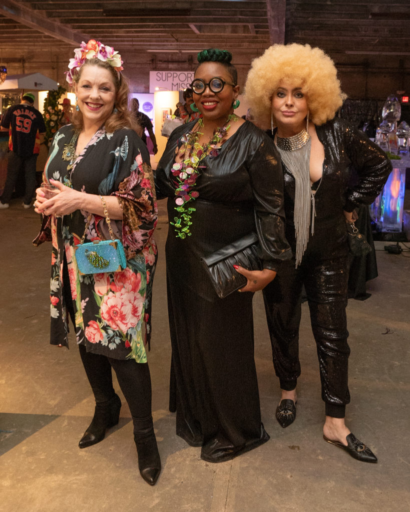 Debra Linse, Janice Bond, Lily Paxson at Orange Show Gala (Photo by David DeHoyos)