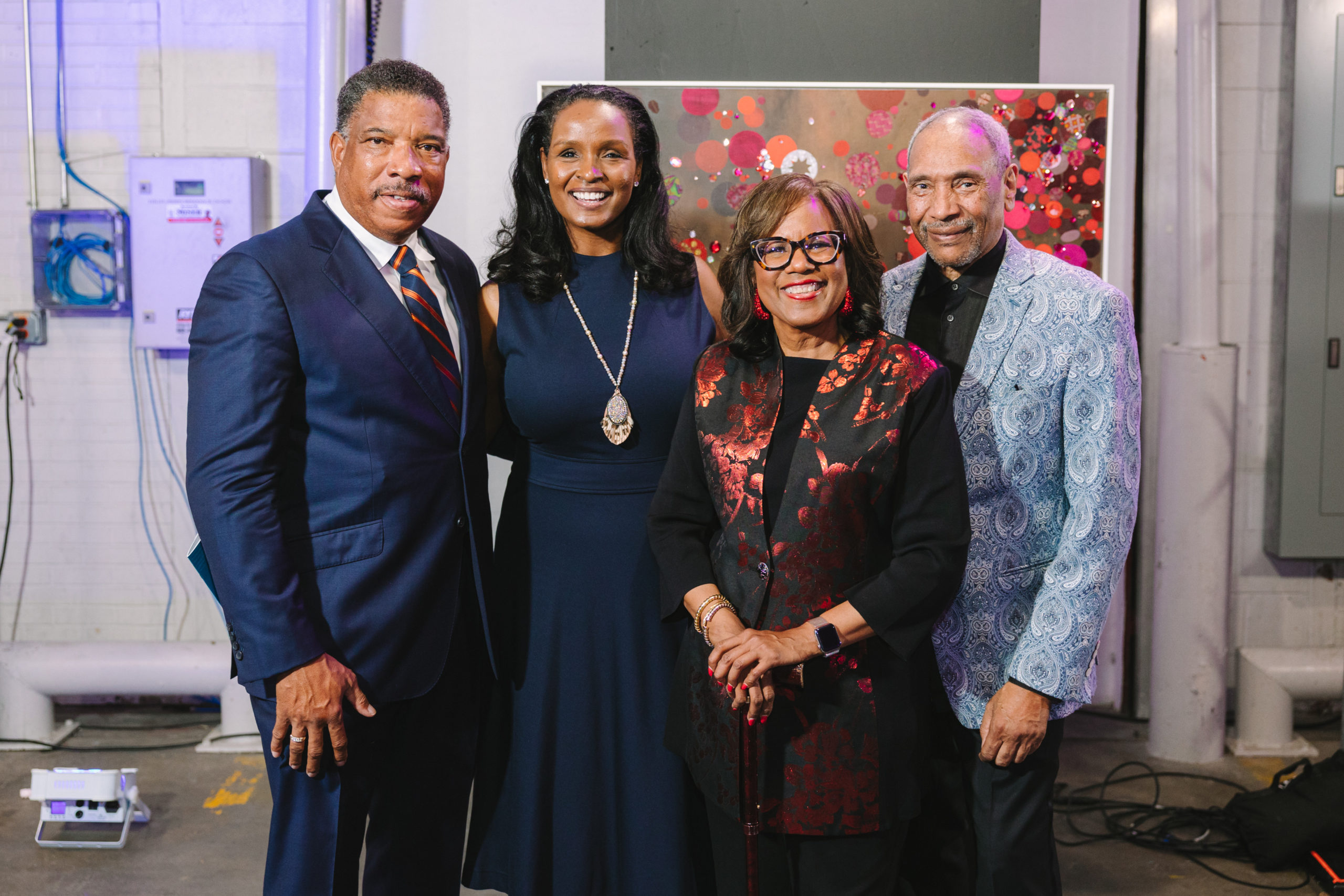 Doug Herron, Winell Herron, Melanie Lawson, John Guess 0441-Add on Art Gala-20221021-JT (Photo by Johnny Than)