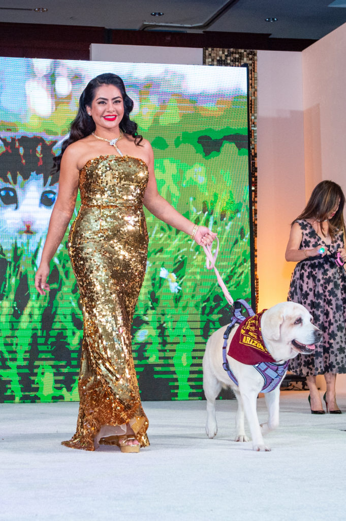 Elia Gabbanelli with Daisy at the Citizens for Animal Protection gala (Photo by Jacob Power)