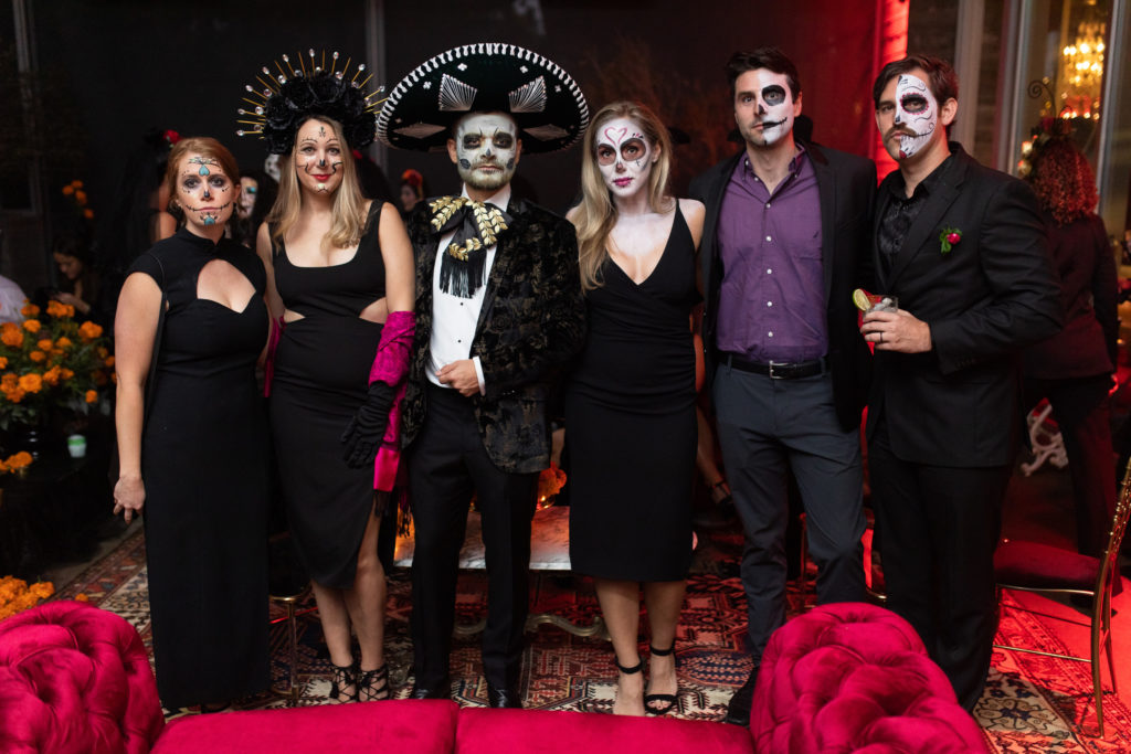 Black attire, a certain amount of costuming, and La Catrina face painting were derigueur for the Cena Negra. (Photo by Leah Walker Wilson)