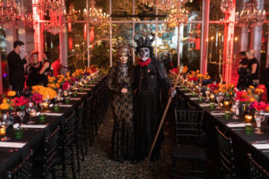 Jacy & Grant Cooper led The Big Vibe Group's Cena Negra at Flora, the Mexican restaurant on a perch above Buffalo Bayou. (Photo by Leah Walker Wilson)
