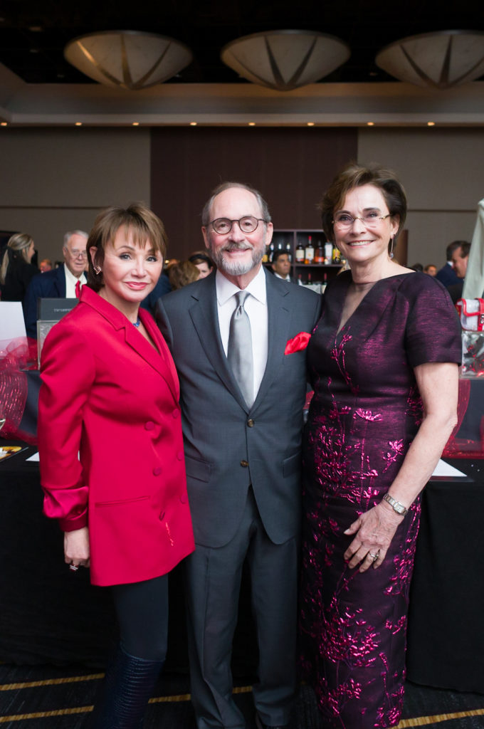 Gaye Lynn & Stuart Zarrow, Bobbie Nau at the HPFA Foundation's 'Red Hot Gala' at the Royal Sonesta Hotel. (Photo by Daniel Ortiz)