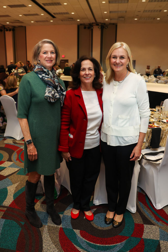 Margret Pierce, Leticia Loya, Terry Prather at the Nutcracker Market Saks Fifth Avenue luncheon  (Photo by Melissa Taylor) (Photo by Melissa Taylor)