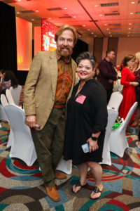 HBNM_Saks Luncheon_11.10.2022_Photographer Melissa Taylor-9690_Mr. Christopher Radko, Amy Pyeatt (Photo by Melissa Taylor)