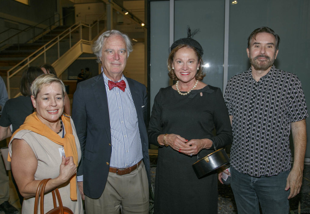 Chelby King, Houston Mod master mods Stephen Fox, Minnette Boesel, Robert Searcy at Houston Mod William F. Cody lecture and book signing (Photo by Benjamin Hill)