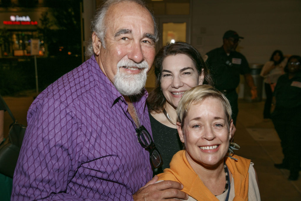 Brian Hoffner, Sara Sant’Ambrogio, Chelby King at Houston Mod William F. Cody lecture and book signing (Photo by Benjamin Hill)