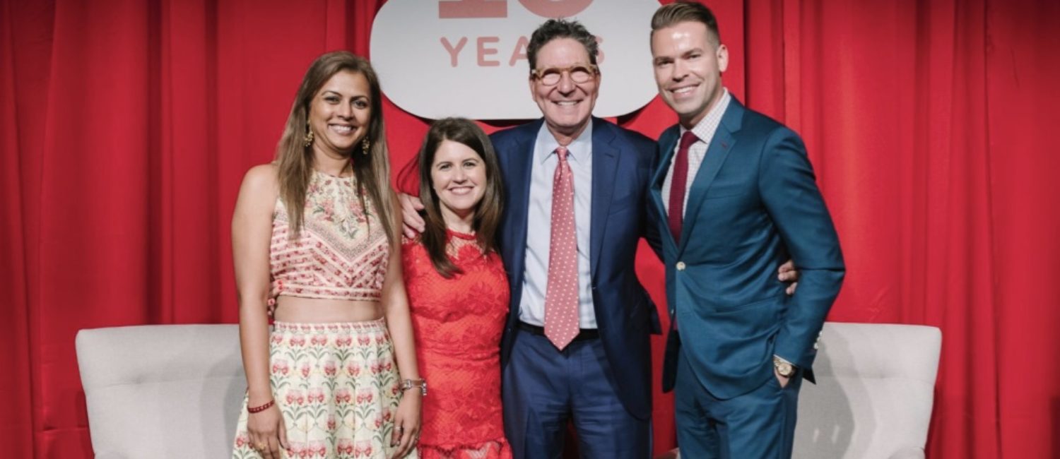 Dr. Shreela Sharma, Lisa Helfman, Scott McClelland, Derek Shore at the Brighter Bites 10th anniversary gala. (Photo by Johnny Than)