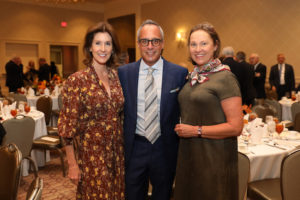 Phoebe Tudor, Mark Sullivan, Minnette Boesel at the Houston Heritage Society Luncheon (Photo by Priscilla Dickson)