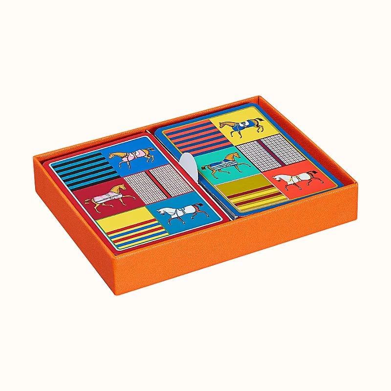 Hermès Couvertures Nouvelles Bridge Playing Cards