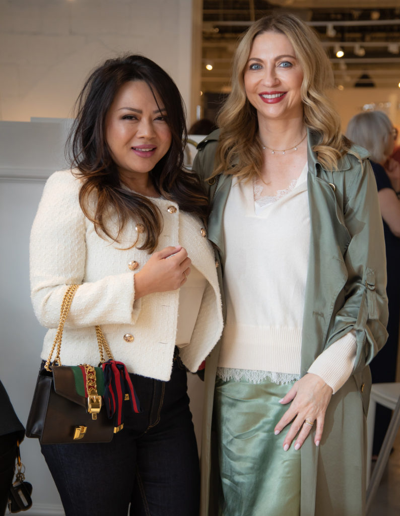 Holly Bell, Yelena Grinina at Barbara Sallick book signing at Elegant Additions (Photo by Miroma Photography)
