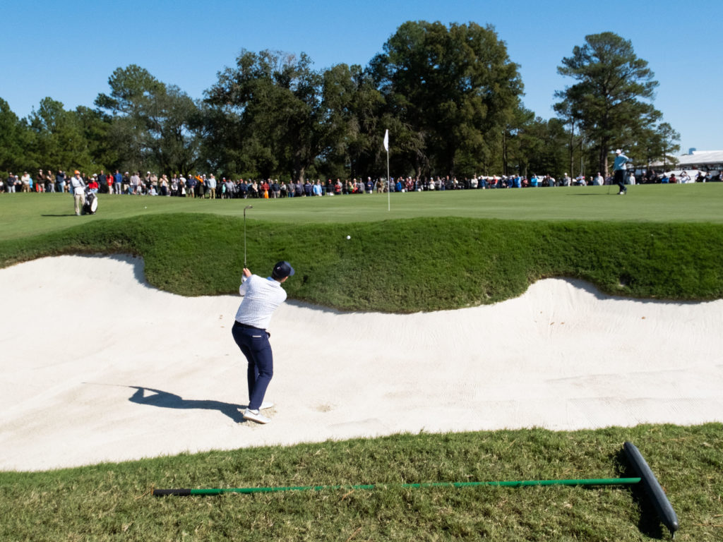 Memorial Park Golf Course presented challenges to everyone but Tony Finau. (Photo by F. Carter Smith)