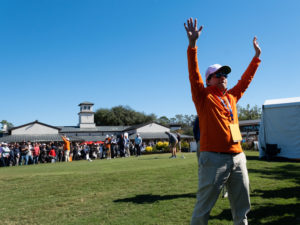 PGA golfer Tony Finau plays in Round Four en route to victory in the 2022 Cadence Bank Houston Open at Memorial Park Golf Course, Sunday