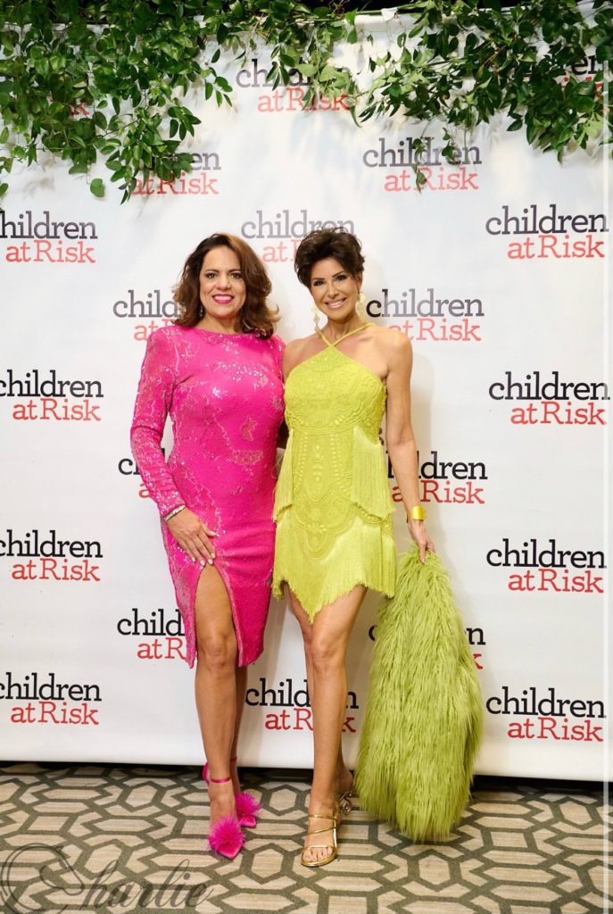 Una Notte in Italia emcee Dominique Sachse with a friend at the gala. (Charlie Horse Photos)