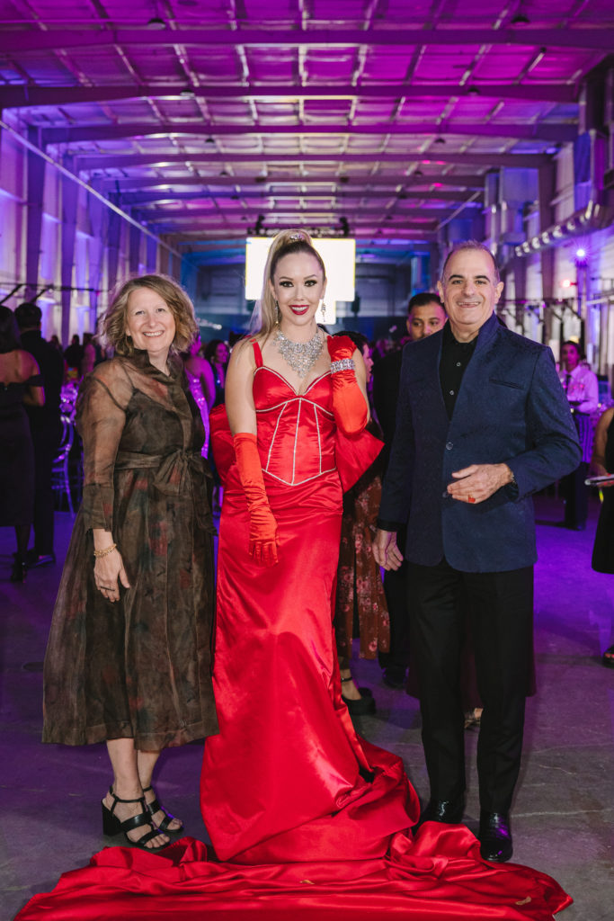 Jakeen Johnson, Cara McGarrah, Garfield Johnson at the Houston Arts Alliance Add on Art Gala (Photo by Johnny Than)