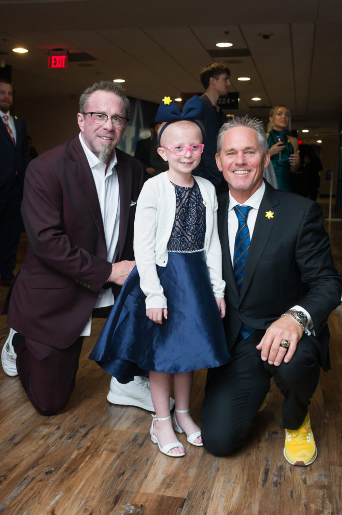 Jeff Bagwell, Nova Baker, Craig Baggio at the Sunshine Kids 40th anniversary celebration (Photo by Daniel Ortiz)