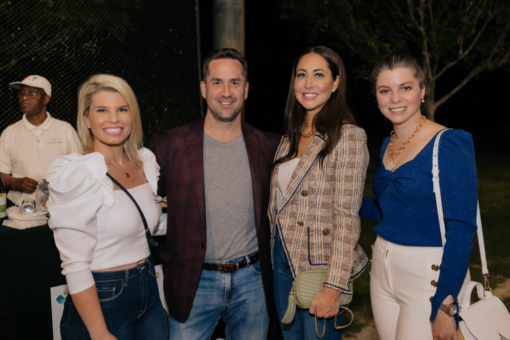  Natalie Kirklin, Bradley Smith, Francesca Manchac, Nadia Palacios Lauterbach at the pickleball tournament benefiting A Shelter for Cancer Families (Photo by Jenny Antill)