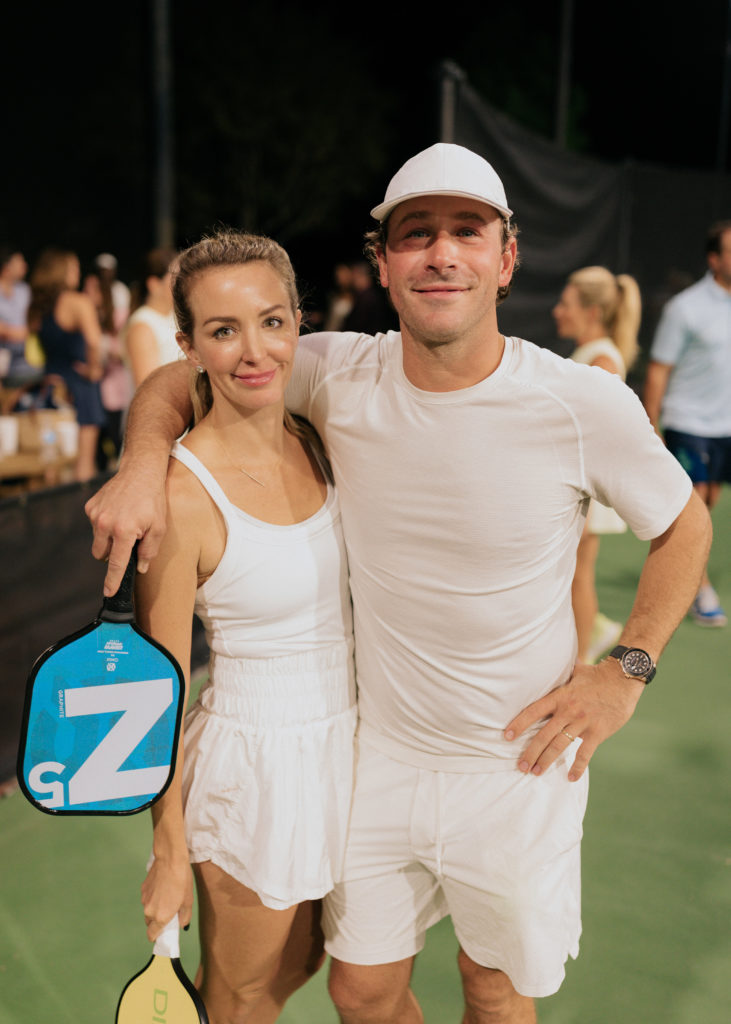 Steven & Brittney Douglass at the pickleball tournament benefiting A Shelter for Cancer Families (Photo by Jenny Antill)
