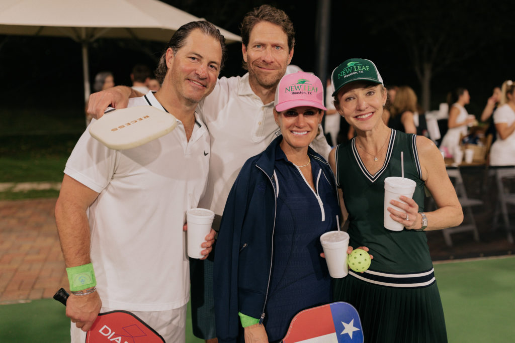 Kaitlin & Michael Scheurich, Greggory Burk & Lucian Bukowski at the pickleball tournament benefiting A Shelter for Cancer Families (Photo by Jenny Antill)