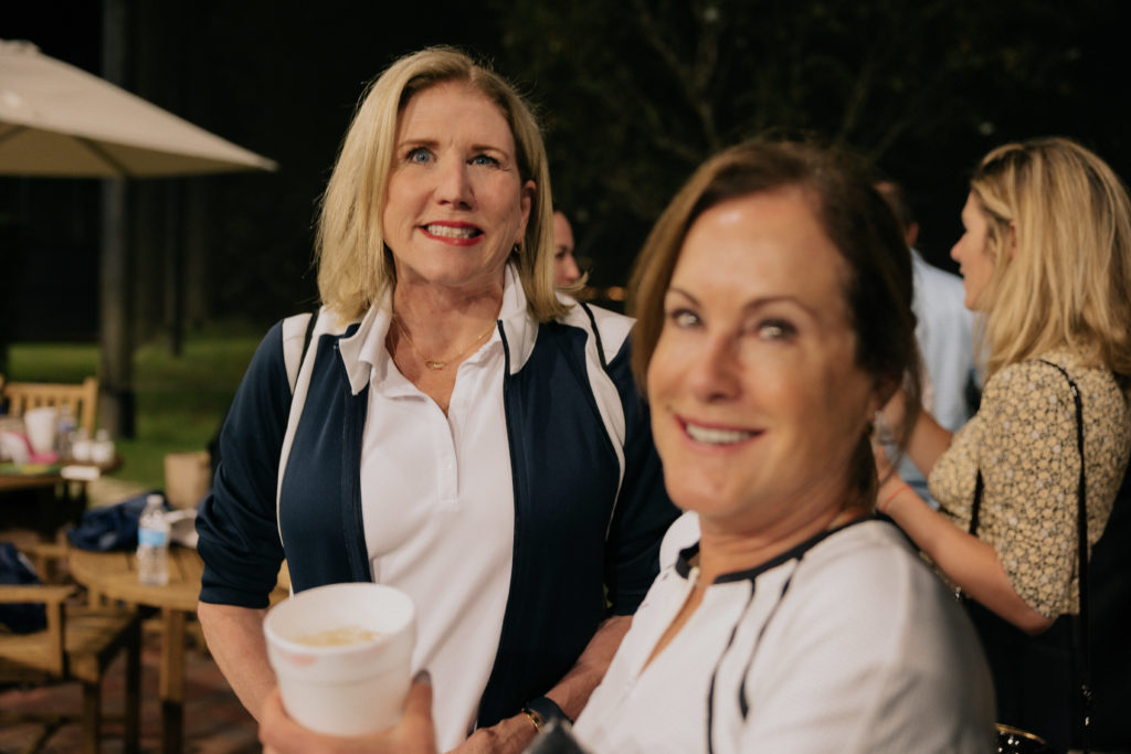 Susan Paisley, Kathy Bergman at the pickleball tournament benefiting A Shelter for Cancer Families (Photo by Jenny Antill)