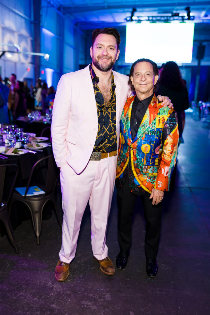 John Abodeely, Lester Marks at the Houston Arts Alliance Add on Art Gala  (Photo by Johnny Than)