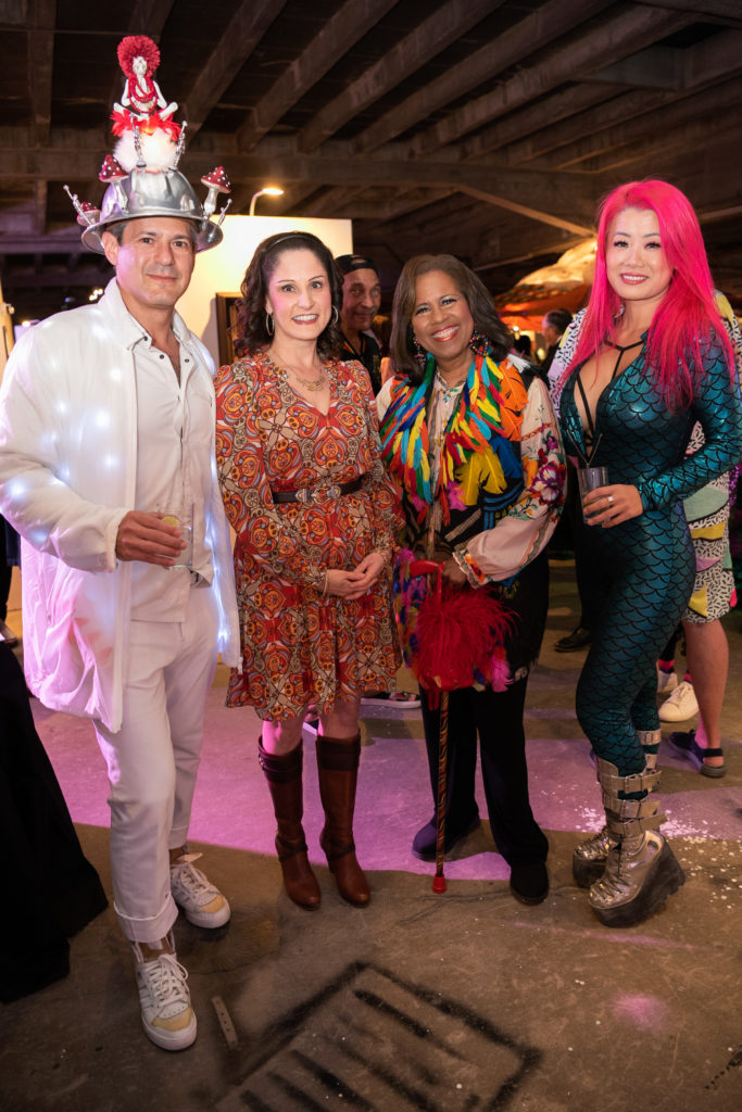 Justin Segal, Luz Garcini, Melanie Lawson, Adora Li  at Orange Show Gala (Photo by David DeHoyos)
