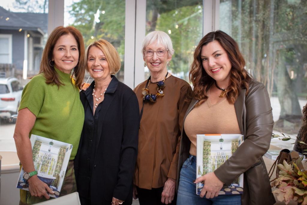 Kara Childress, Elegant Additions owner Julie Koch, "The Ultimate Bath" author Barbara Sallick, Gina Elkins at Barbara Sallick book signing at Elegant Additions (Photo by Miroma Photography)