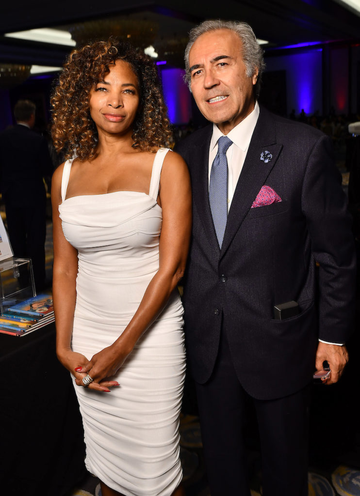 Kris Cain, Jesse Riveron at the Phillips 66 iWrite Gala at the Hilton Americas Hotel. (Dave Rossman photo) (Photo by Dave Rossman)