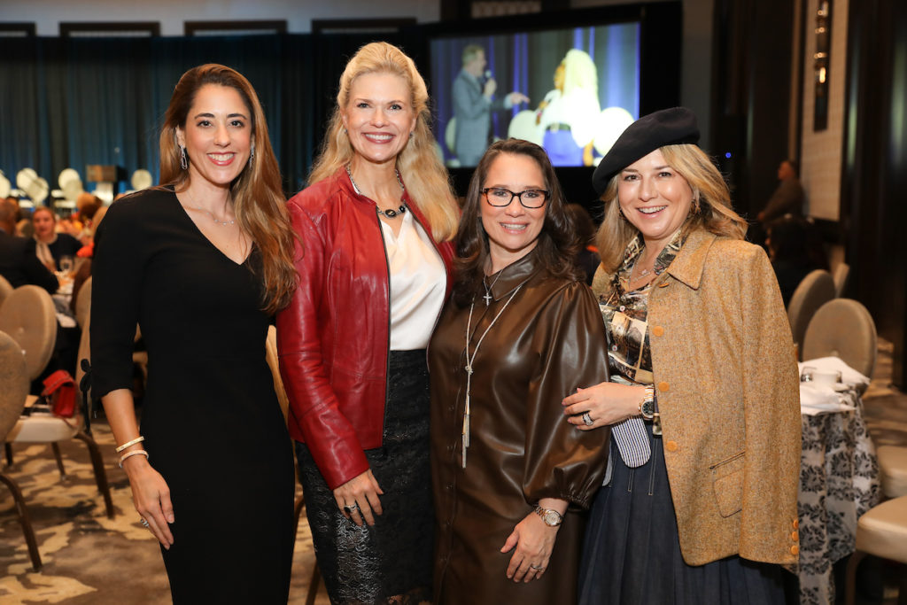 Kristina Somerville, Amy Pierce, Jennifer Hohman, Donae Chramosta at the Women of Substance luncheon. (Photo by Priscilla Dickson)