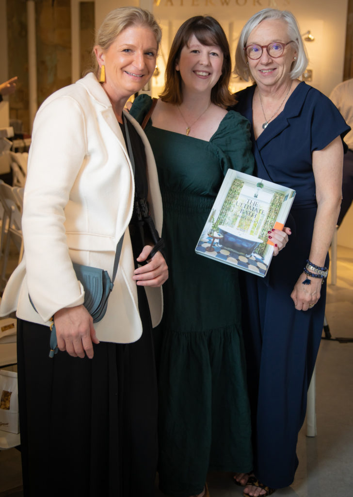 Kristy Geary, Sari Imber, Mary Malik at Barbara Sallick book signing at Elegant Additions (Photo by Miroma Photography)